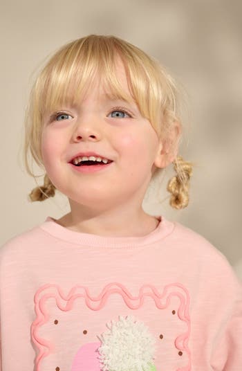 Kids' Cotton Graphic Sweatshirt & Stripe Leggings Set