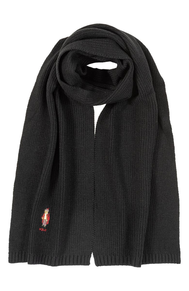 Polo Ralph Lauren Holiday Bear Scarf, Main, color, 
