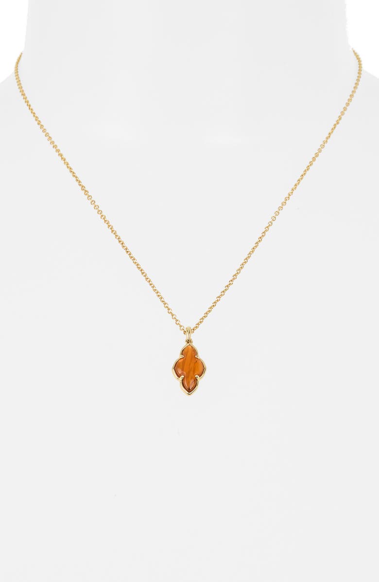 Kendra Scott Abbie Framed Pendant Necklace, Alternate, color,