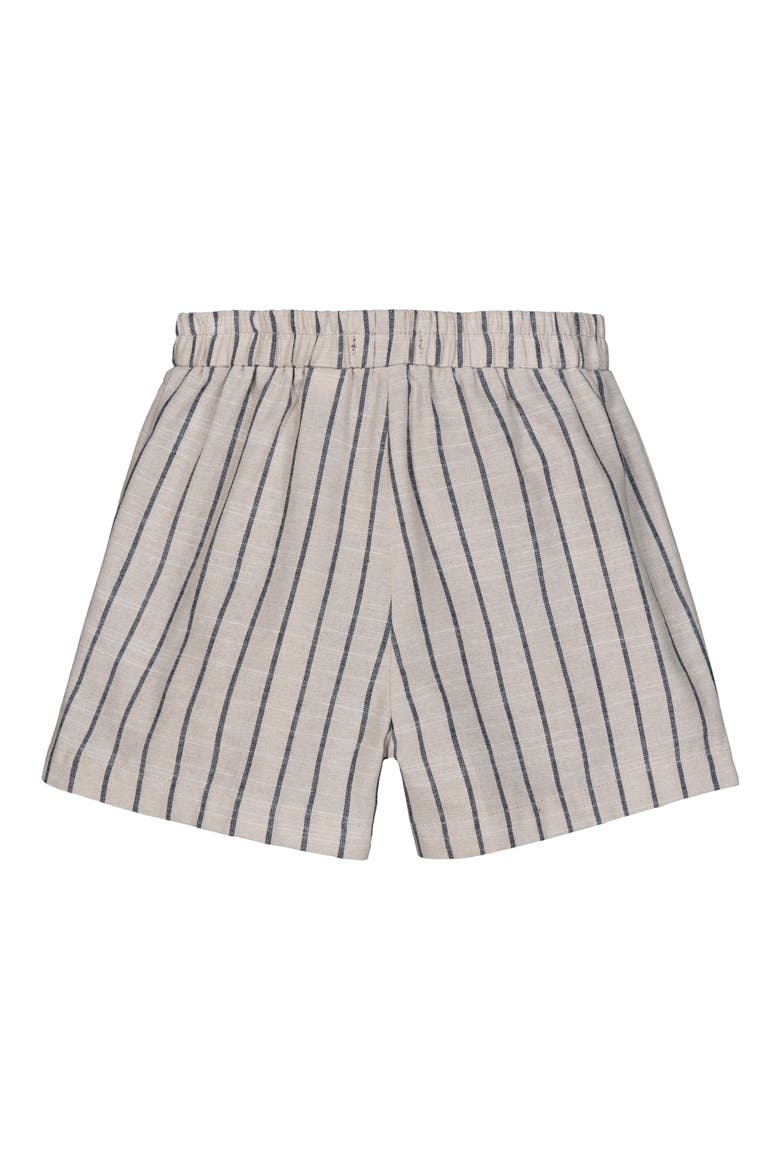 Kids' Stripe Shirt & Shorts Set, Alternate, color, BEIGE