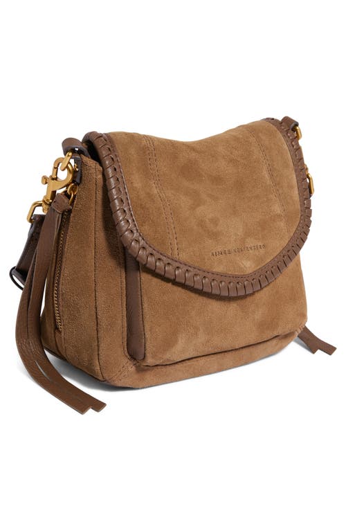 Aimee All For Love Leather Mini Crossbody Bag In Brown