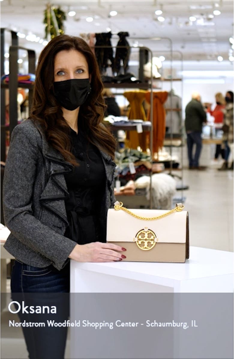 Miller Colorblock Leather Flap Shoulder Bag, sales video thumbnail