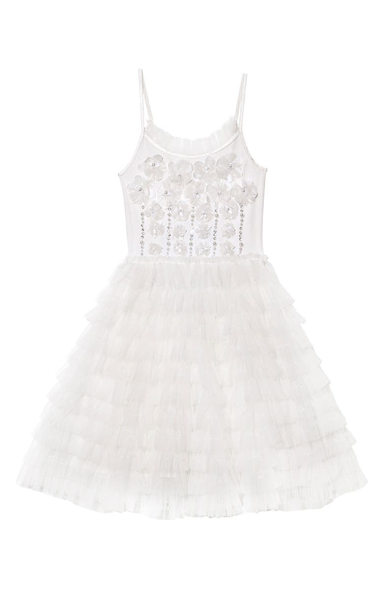 Tutu Du Monde Kids' Dasher Imitation Pearl Tulle Party Dress, Main, color, 
