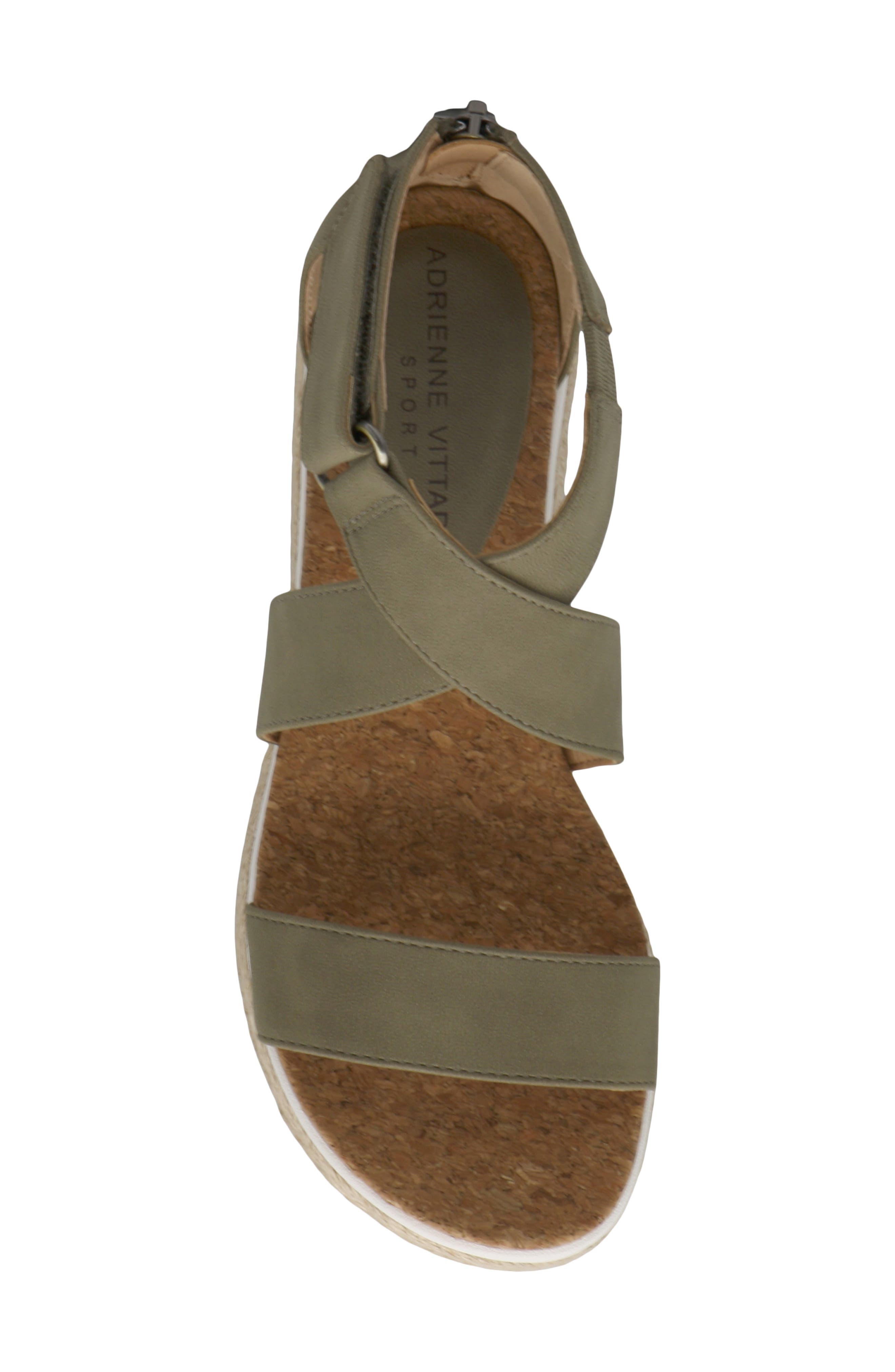 Cape Ann Jute Wedge Slide Sandal, Alternate, color, KHAKI BUCK