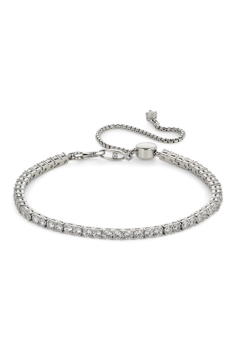 Love All Tennis Bracelet, Main, color, RHODIUM