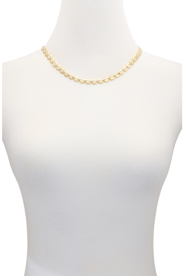 Crystal Station Chain Necklace, Alternate, color, GOLD