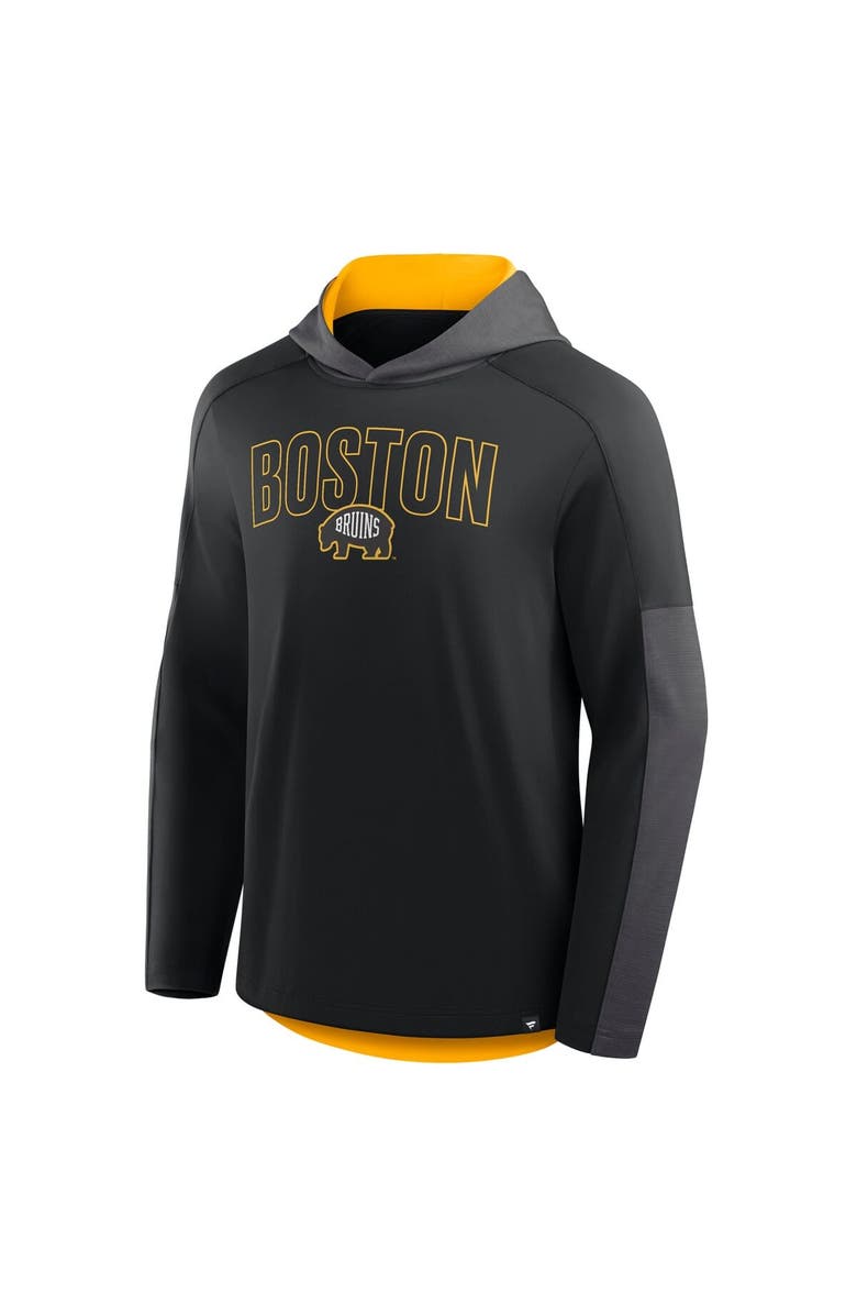 FANATICS Men's Fanatics Black Boston Bruins Penalty Shot Long Sleeve Hoodie T-Shirt, Alternate, color, Black