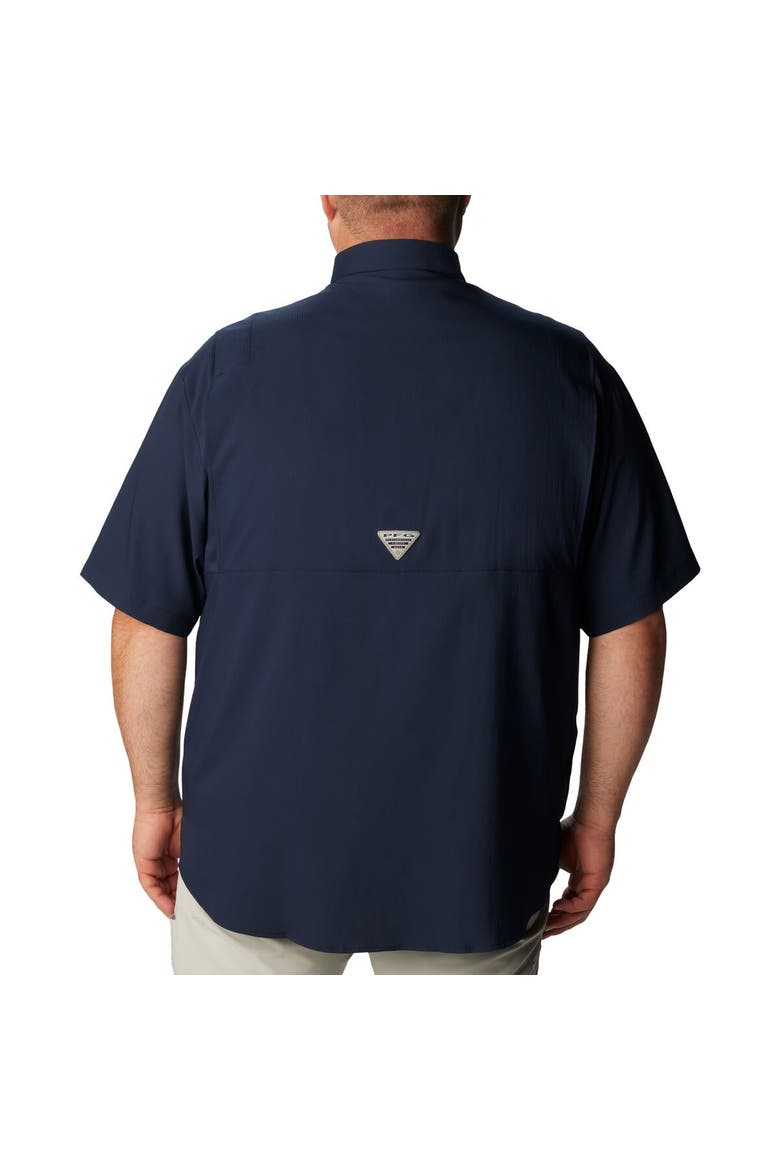 Men's Columbia Navy North Carolina Tar Heels Big & Tall Collegiate Tamiami Button-Down Shirt, Alternate, color, Navy