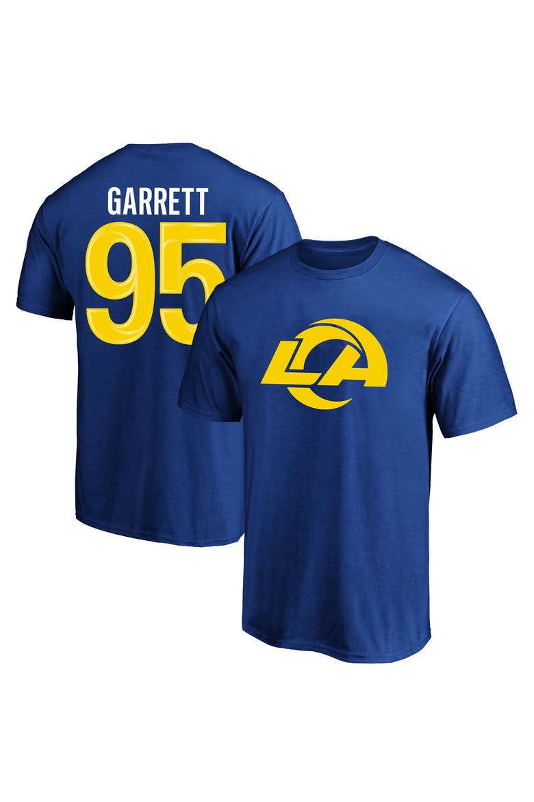 Men's Fanatics Myles Garrett Royal Los Angeles Rams Big & Tall Player Name & Number T-Shirt, Main, color, Royal