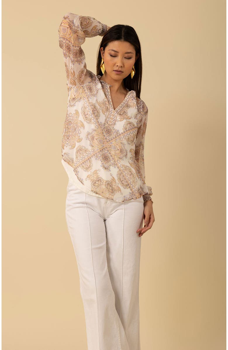 Hale Bob Renata Silk Top, Alternate, color,