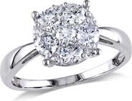 Julianna B. 1 CTW Diamond Cluster Engagement Ring 14k
