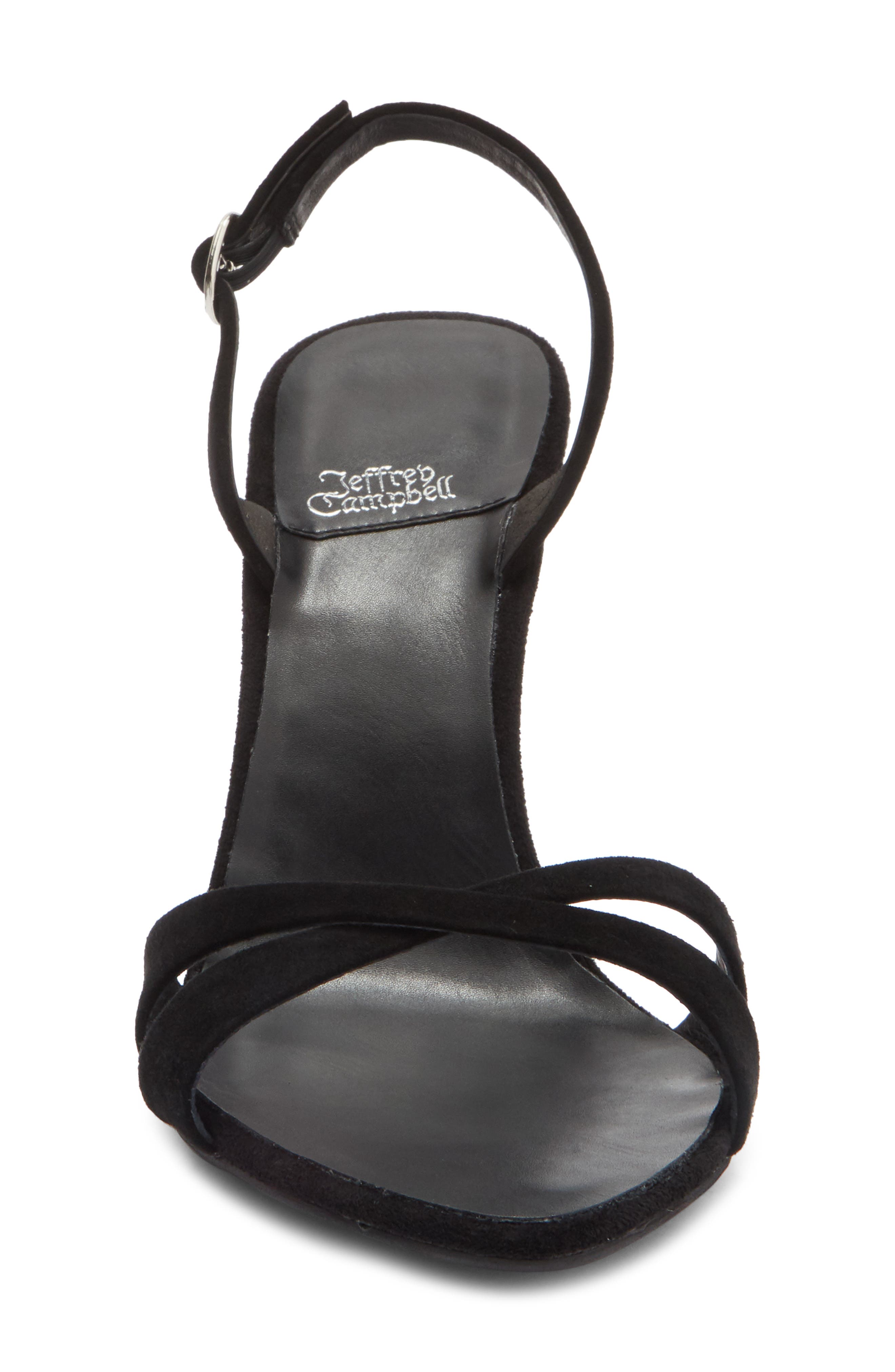 Jeffrey Campbell Marielle Slingback Sandal, Alternate, color, Black Suede