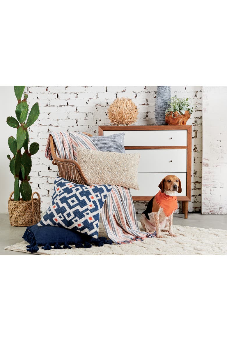 50" x 60" Hugo Woven Throw, Alternate, color, Orange