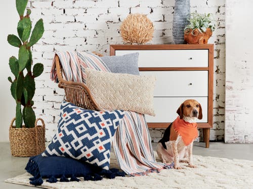 Carol & Frank Reggie Indigo Blue Hand-loomed Cotton Decor Throw Pillow, 20" X 20" Cover And Insert S In Blue