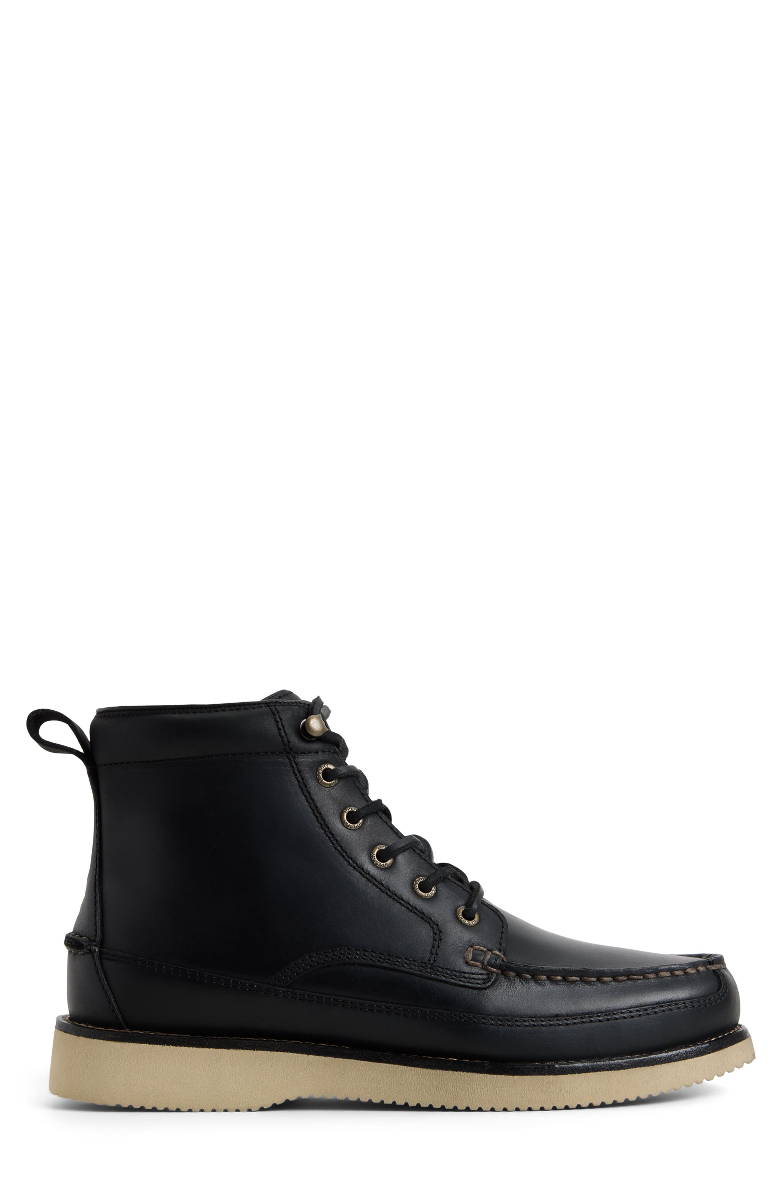 Sperry x One Of These Days Tony Moc Toe Boot, Alternate, color, Black