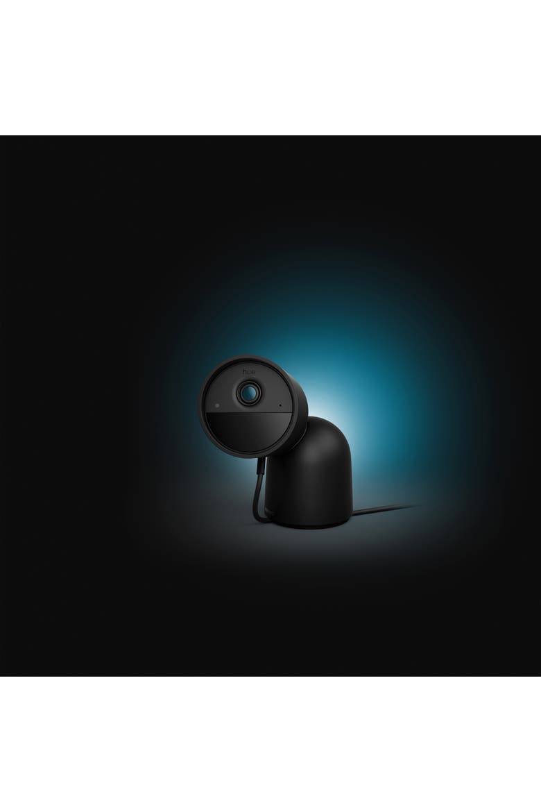 Secure Wired Security Camera with Desktop Stand, Alternate, color, Black