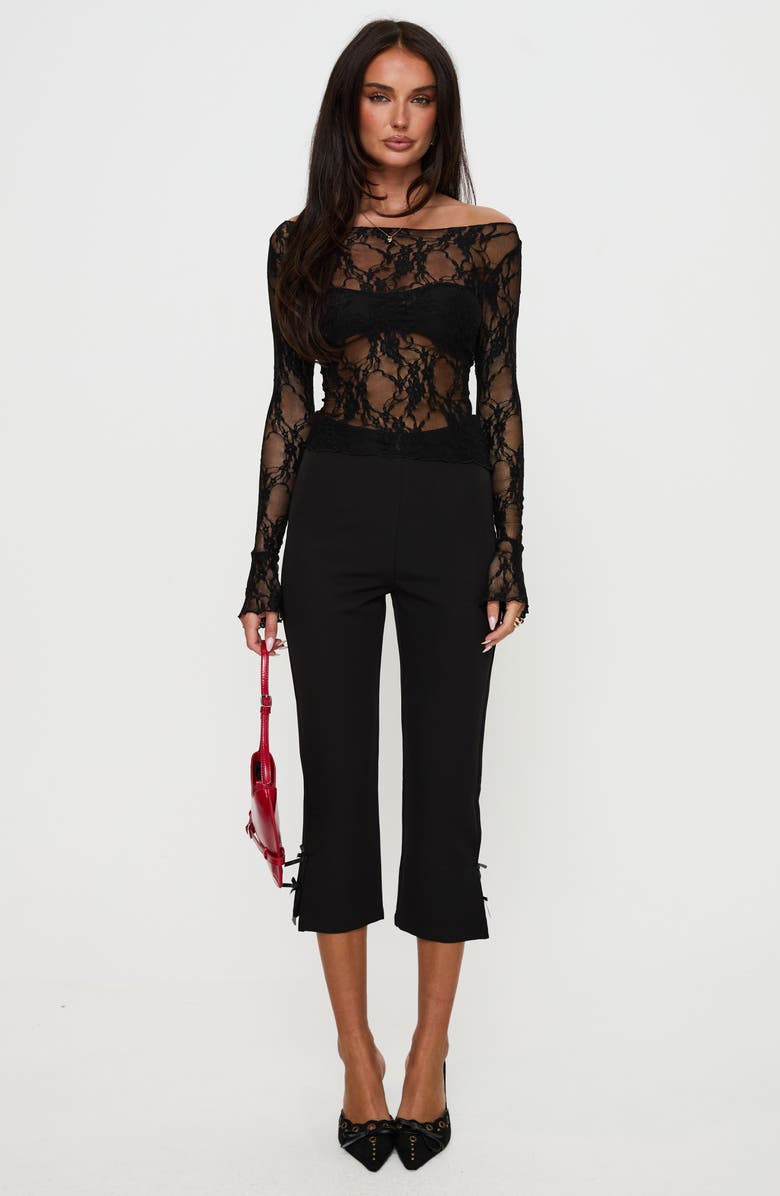 Princess Polly Junah Lace Top, Alternate, color, Black