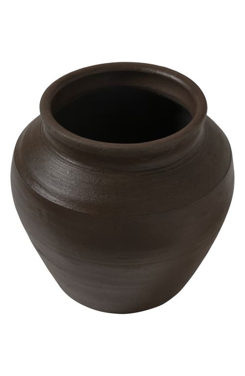 Renwil Decorative Clay Vase In Brown