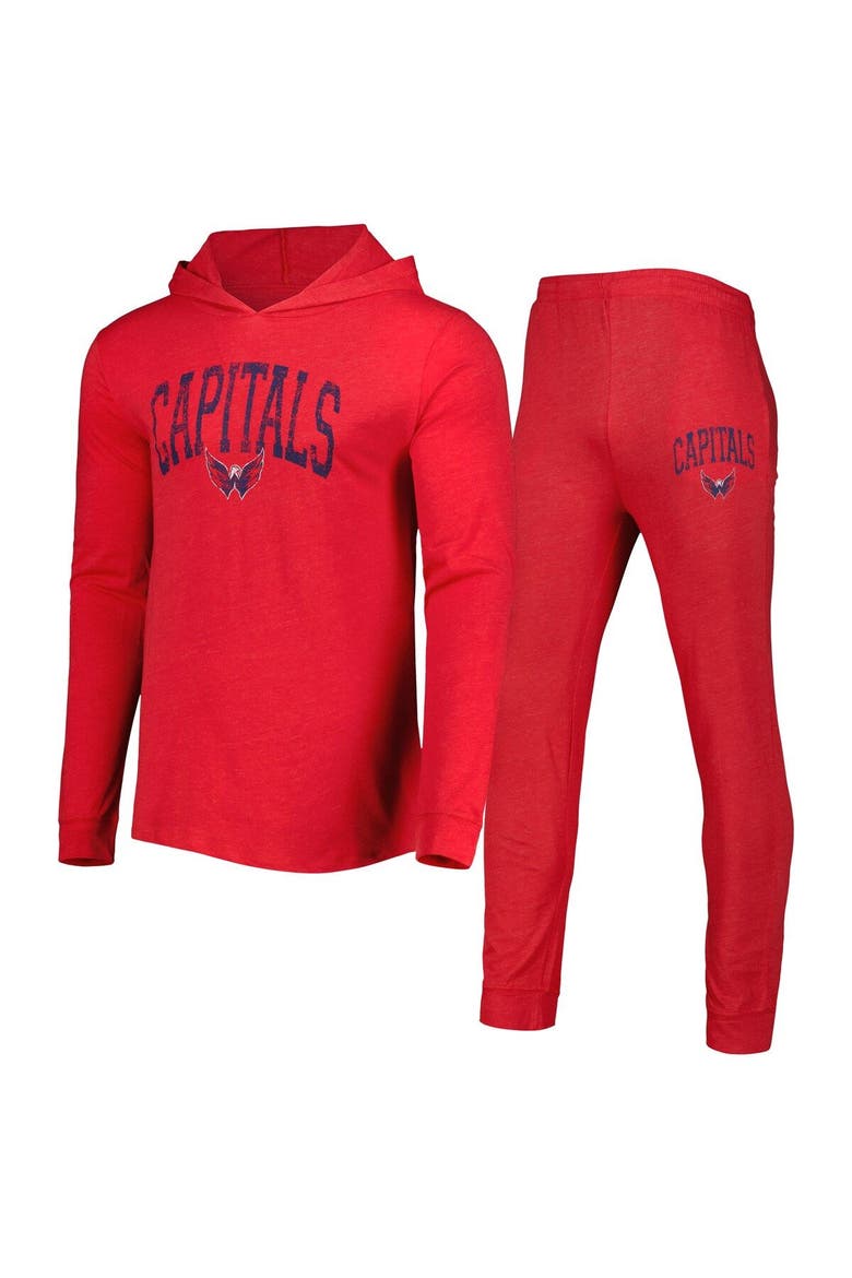 Men's Concepts Sport Red Washington Capitals Meter Pullover Hoodie & Joggers Set, Main, color, Red