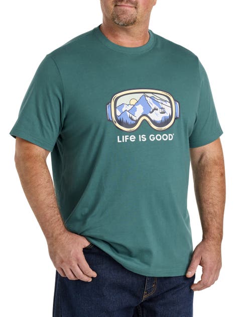 Big & Tall Ski Goggles Graphic Tee