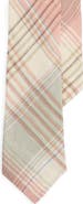 Ralph Lauren Purple Label Plaid Linen Tie