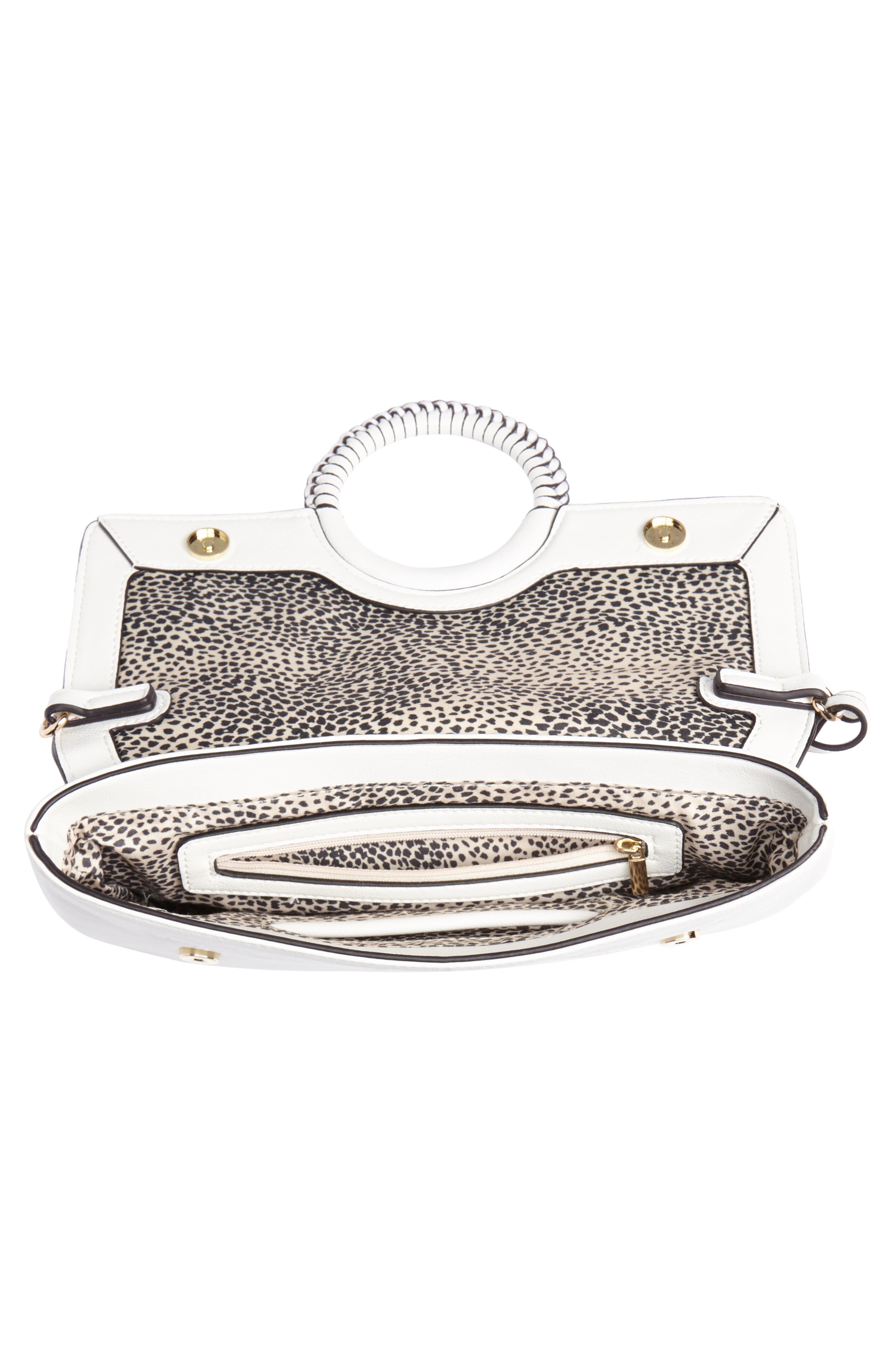 Sole Society Faux Leather Clutch, Alternate, color, 