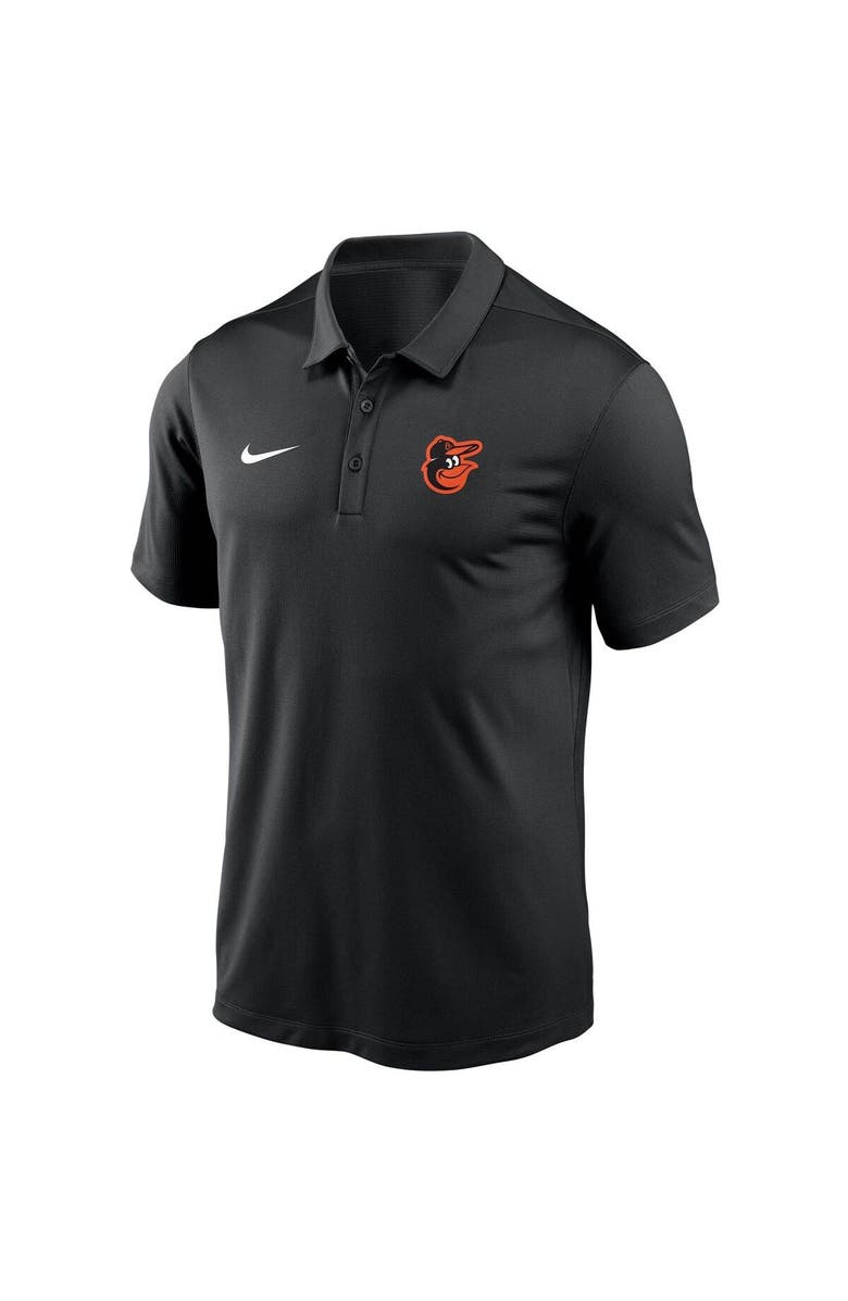Nike Men's Nike Black Baltimore Orioles Team Logo Franchise Performance Polo, Alternate, color,