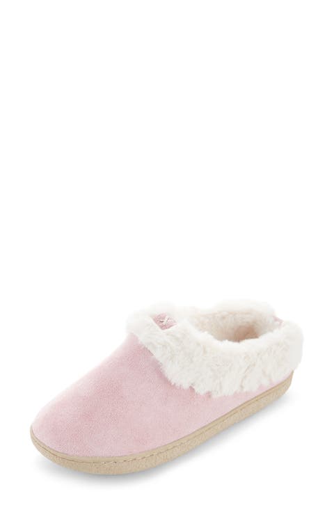 Slipper With Faux Fur Trim (Women's)