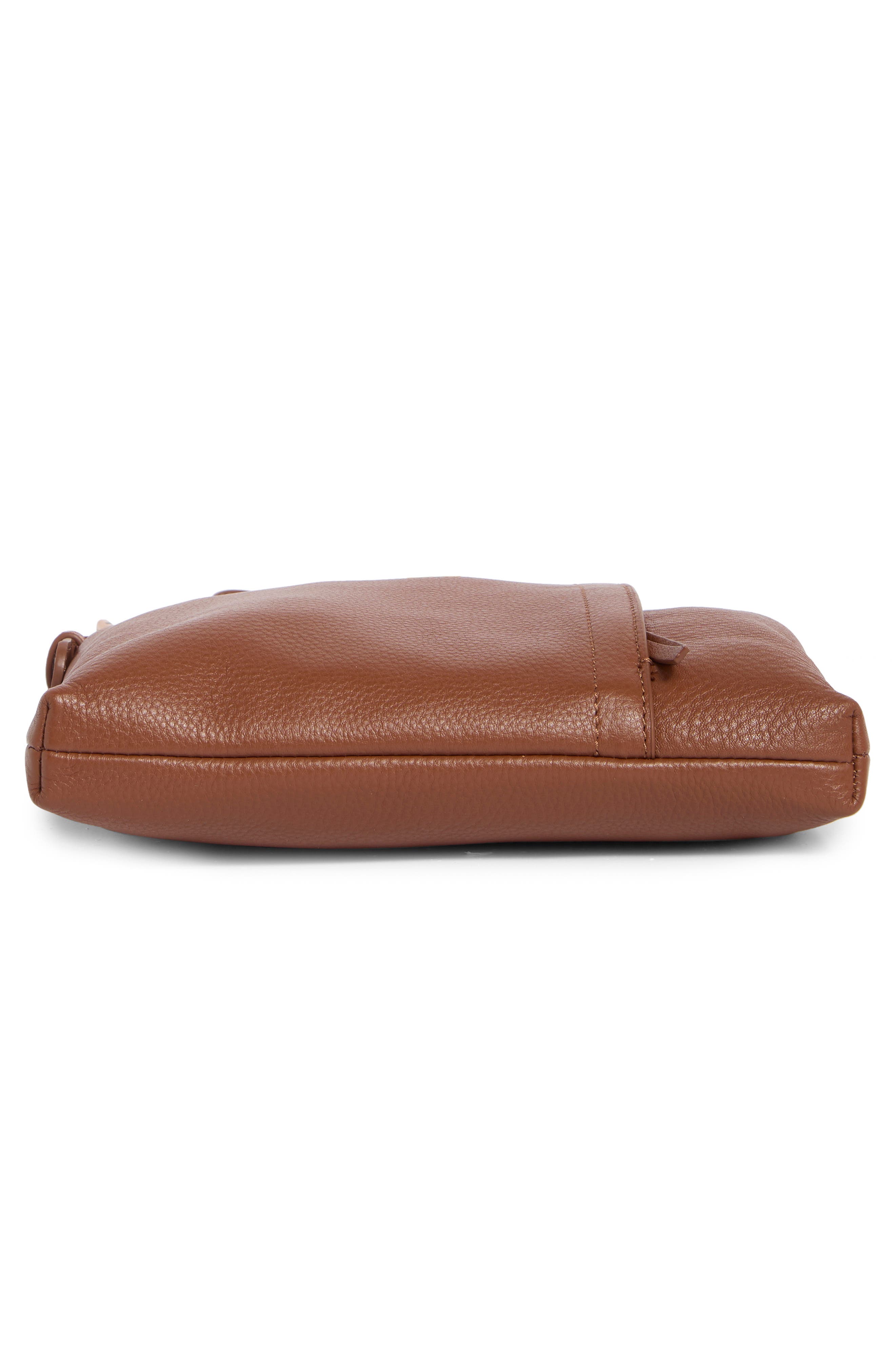 Drifter Leather Crossbody Bag, Alternate, color, TOFFEE