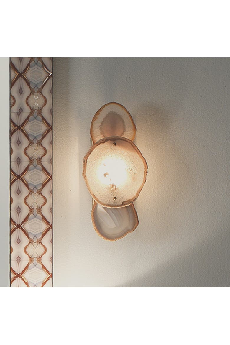 Trinity 1-Light Agate Wall Sconce, Alternate, color, Purple