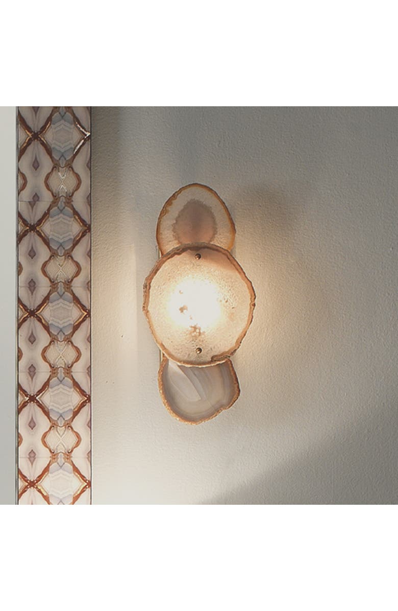 JAMIE YOUNG Trinity 1-Light Agate Wall Sconce, Alternate, color, Purple