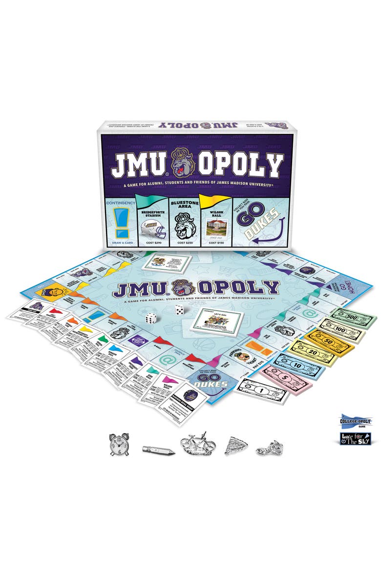 JMU Opoly James Madison Themed Board Game Ages 8+, Alternate, color, Multicolored
