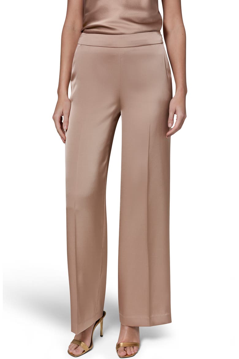 Flat Front Straight Leg Pants, Main, color, UMBRIA