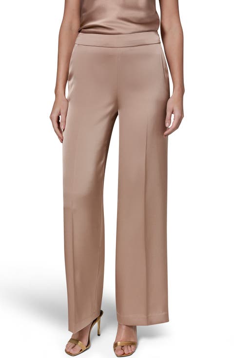 Flat Front Straight Leg Pants