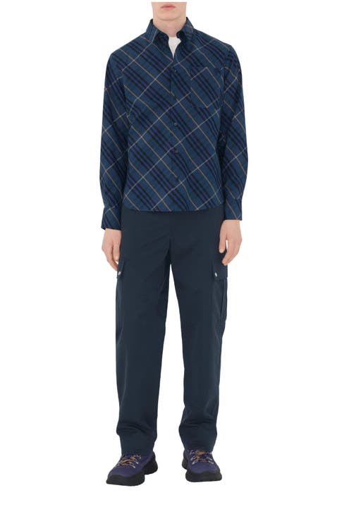 Relaxed Fit Check Cotton Shirt