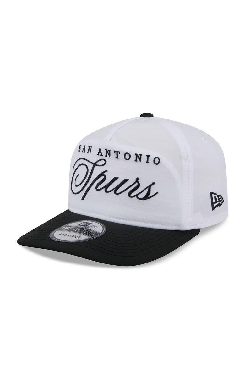 New Era Men's New Era White/Black San Antonio Spurs 2025 NBA Draft On-Stage Nylon 19TWENTY Adjustable Hat, Alternate, color, 