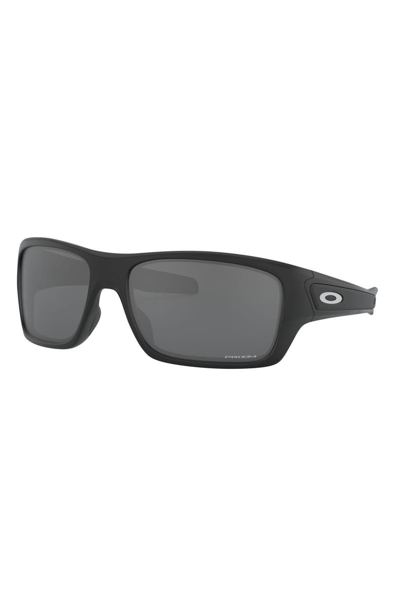 Oakley Turbine<sup>™</sup> Matte Black 65mm Oversize Square Sunglasses, Alternate, color, Black