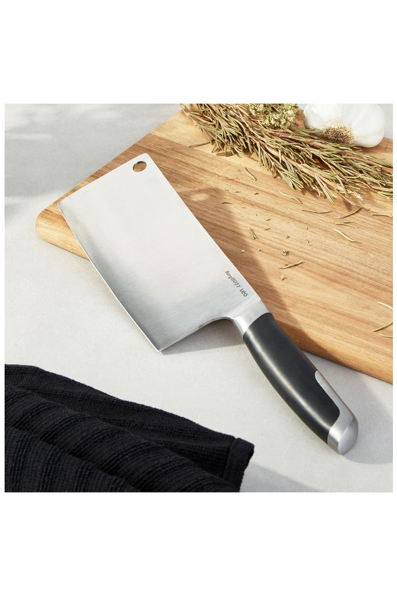 Leo Graphite 7-Inch Cleaver, Alternate, color, BLACK