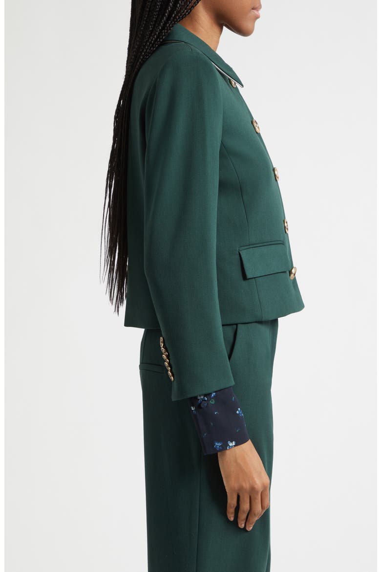 Makayla Crop Jacket, Alternate, color, PINE