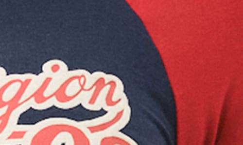 TRUE RELIGION TRUE RELIGION SLIM COLORBLOCK LONG SLEEVE COTTON GRAPHIC T-SHIRT