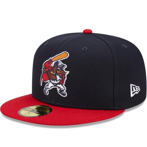 Men's New Era Navy/Red New Hampshire Fisher Cats Marvel x Minor League 59FIFTY Fitted Hat