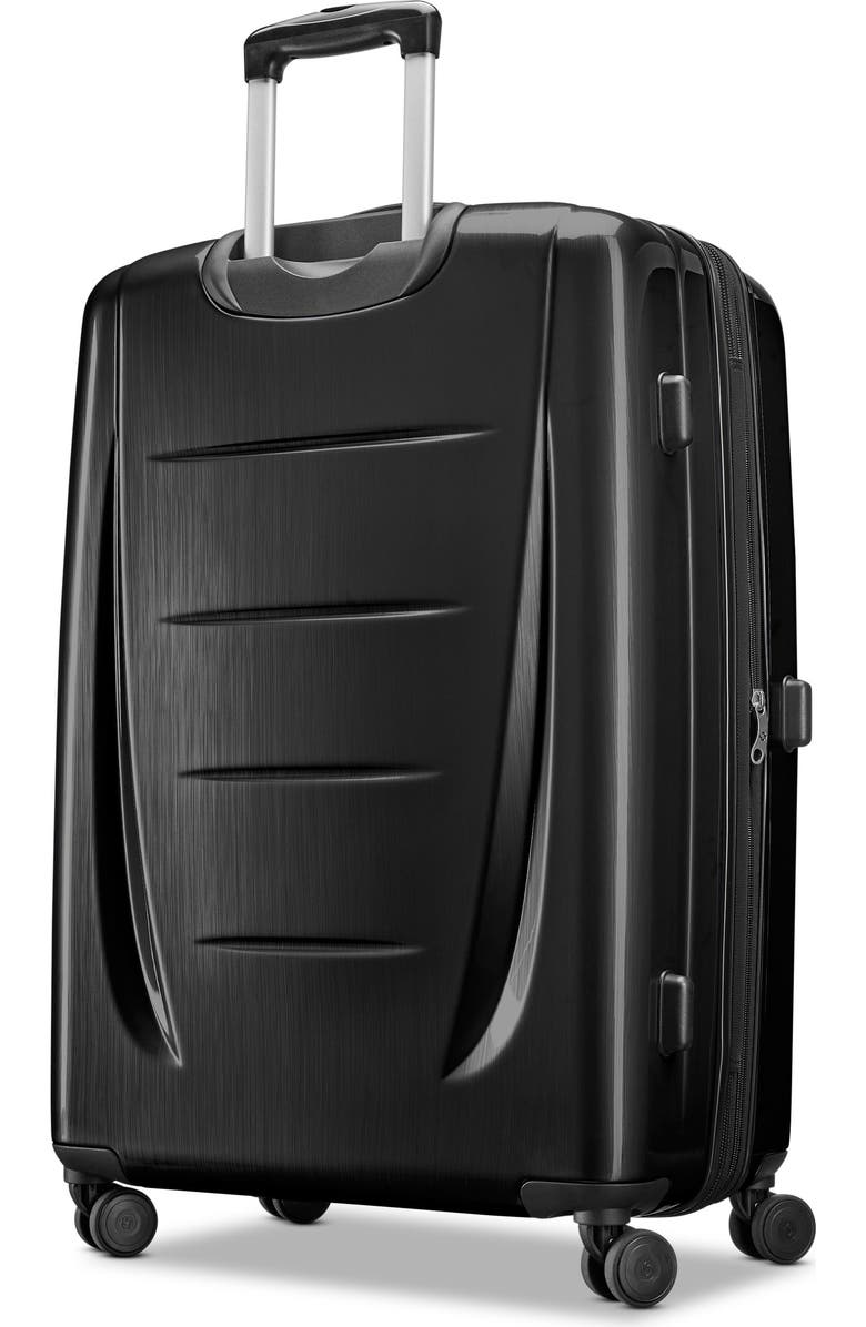 Samsonite Winfield 2 Checked-Large 28-Inch Hardside Expandable Luggage with Spinner Wheels, Alternate, color, Brushed Anthracite