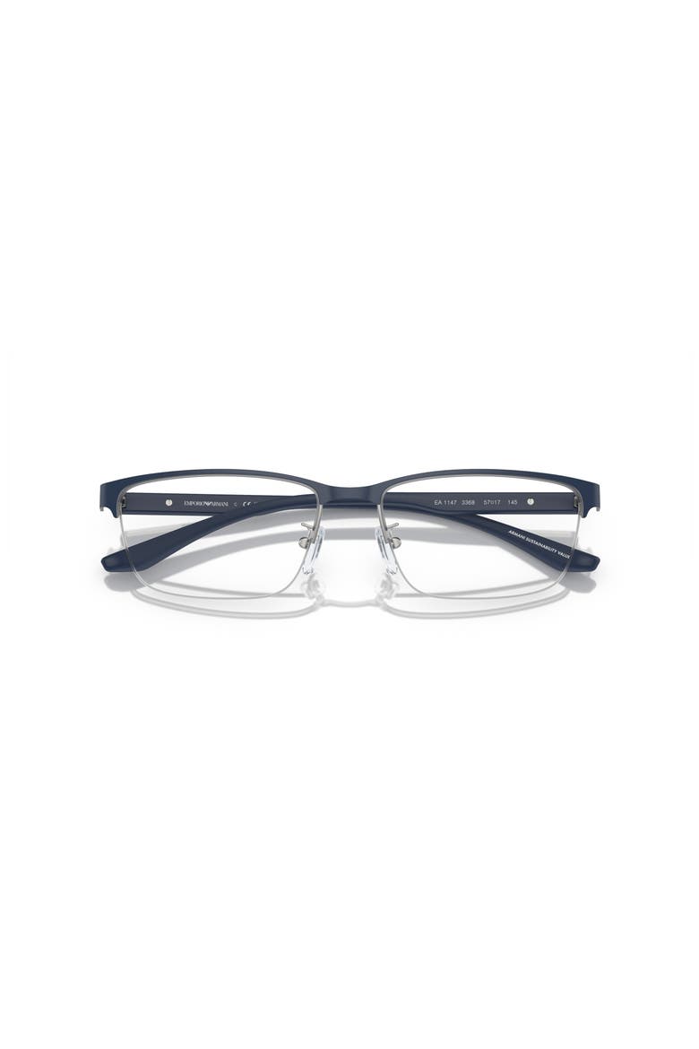 55mm Rectangle optical glasses, Alternate, color, Blue