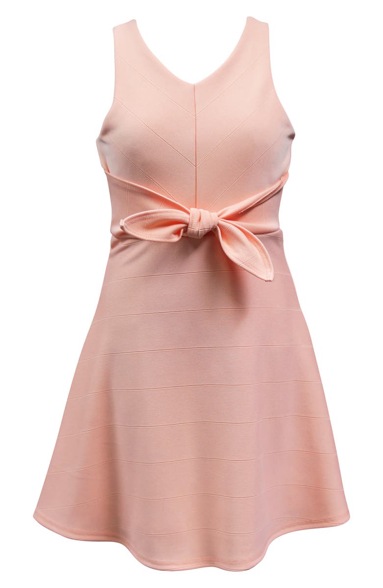 Ava & Yelly Knotted Skater Dress, Main, color, 
