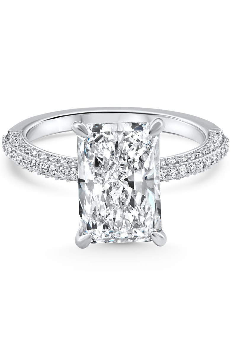 Certified 3.44Ct Cassidy Radiant Cut Diamond Engagement Ring 14k Gold Lab Grown, Main, color, 14k White Gold