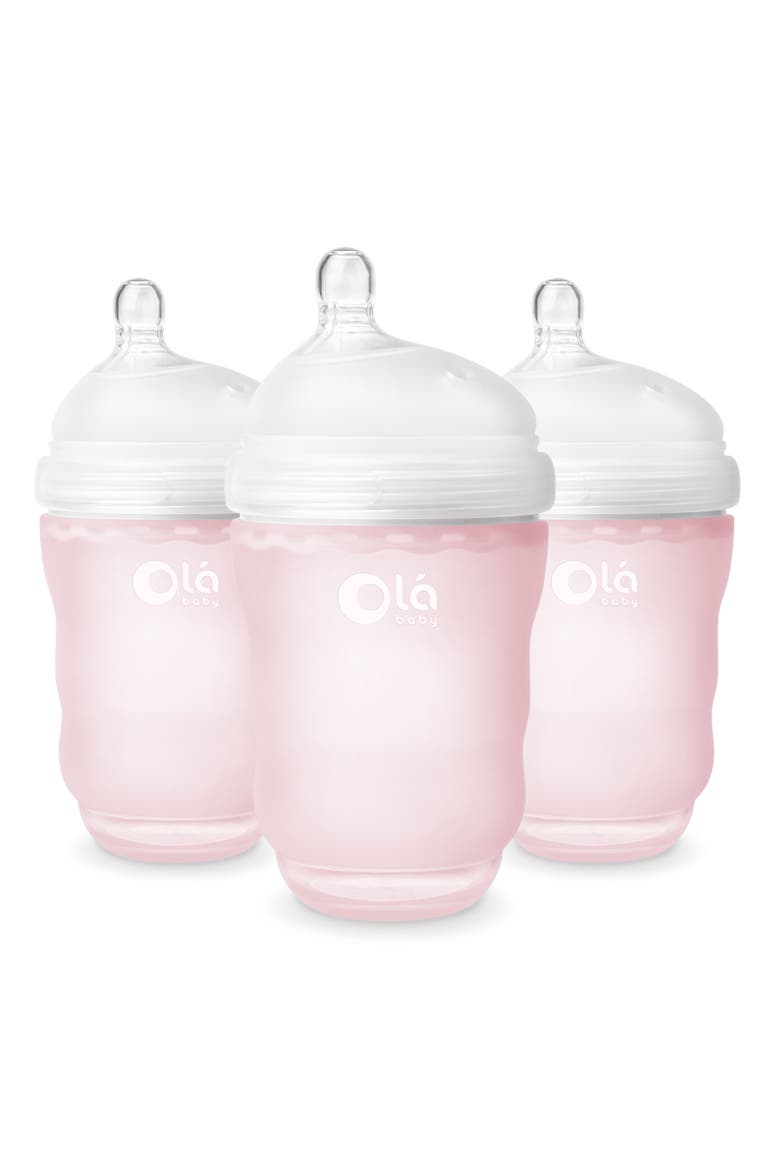 3-Pack GentleBottle 8-Ounce Baby Bottles, Main, color, ROSE