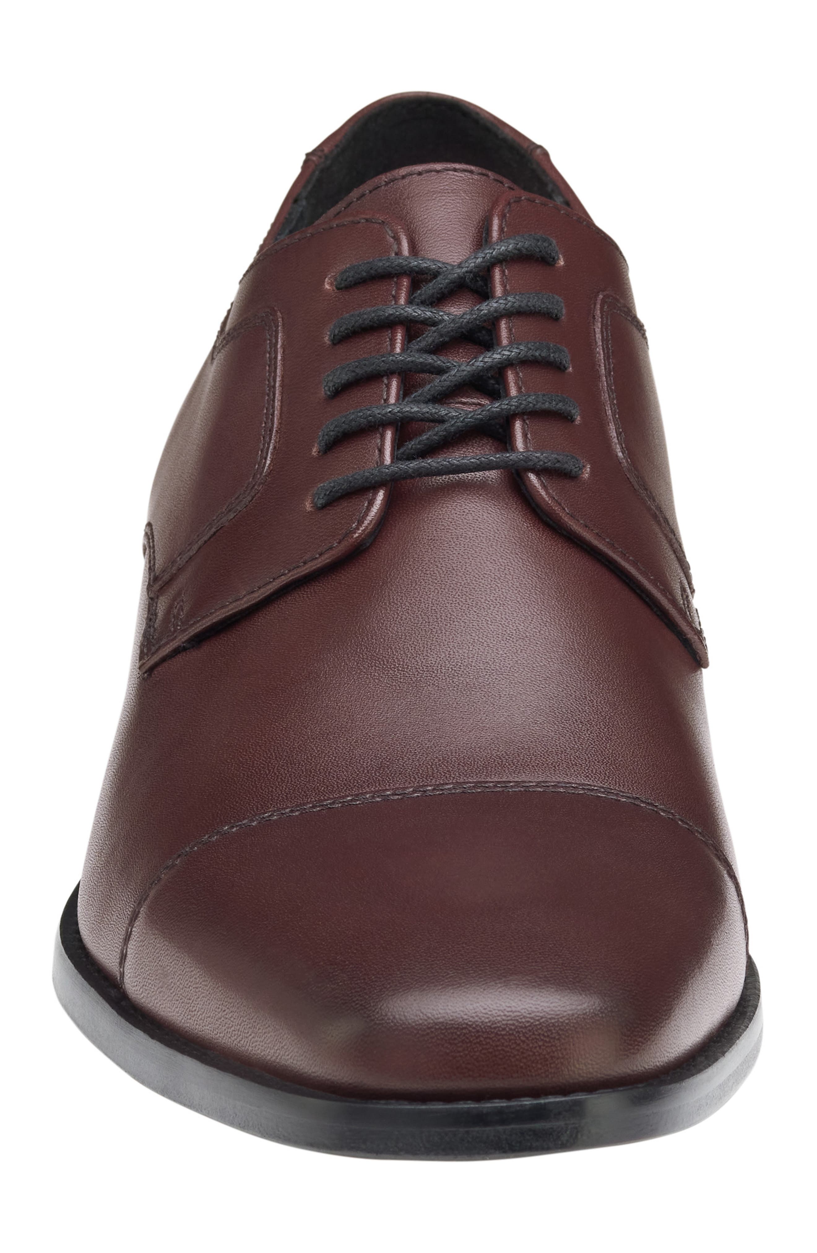 Johnston & Murphy Novick Cap Toe Derby - Wide Width Available, Alternate, color, Burgundy