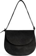 LEMIZ Juliette Half-Moon Leather Shoulder Bag