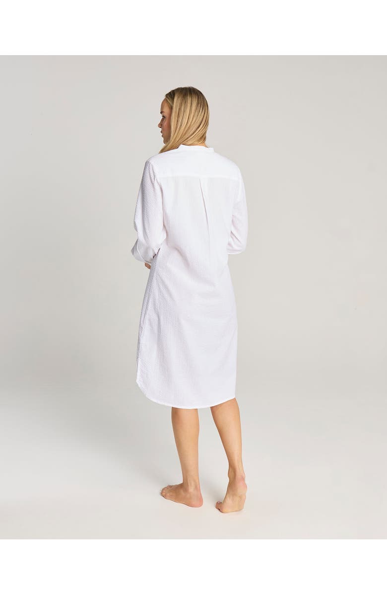 Nudea The Seersucker Shirt Dress, Alternate, color, White