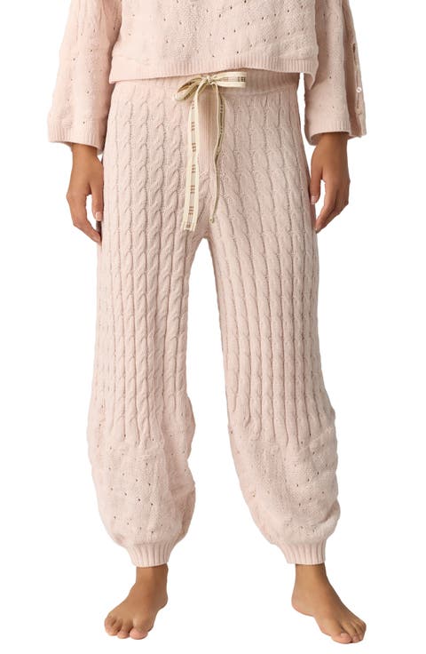 Intimately FP Fireside Crush Cable Knit High Waist Joggers